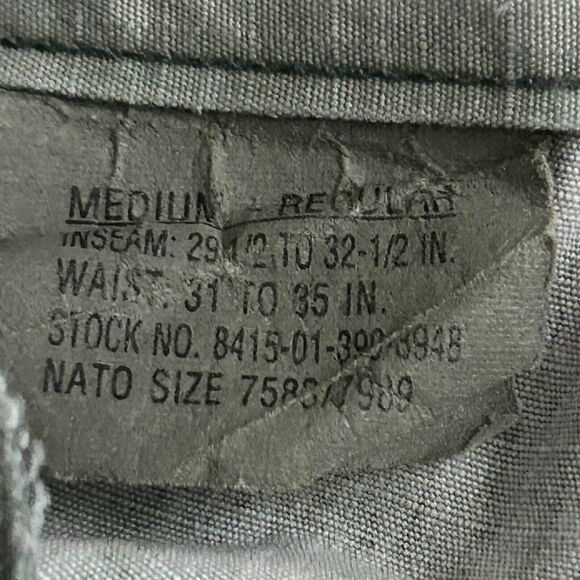 US Army BDU Size M Regular Hot Weather Woodland Camouflage Trouser Combat - Picture 8 of 16